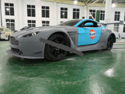 Aston Martin VANTAGE V12 GT3 wide body kit front bumper rear bumper side skirts fenders spoiler hood sport