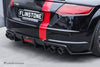 KARBEL CARBON DRY CARBON FIBER REAR DIFFUSER 3 PCS FOR AUDI TTS & TT S-LINE 2015-2019