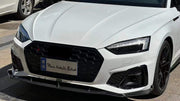 KARBEL CARBON DRY CARBON FIBER FRONT LIP VER.2 FOR AUDI S5 & A5 S LINE 2020-ON B9.5