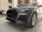 CARBON BODY KIT for AUDI Q5 FY 2020+

Set includes:

Front Lip
Front Bumper Canards
Roof Spoiler
Rear Trunk Spoiler
Rear Diffuser
Rear Diffuser Canards
Exhaust Tips

Material: Plastic+ Carbon Fiber

NOTE: Professional installation is required