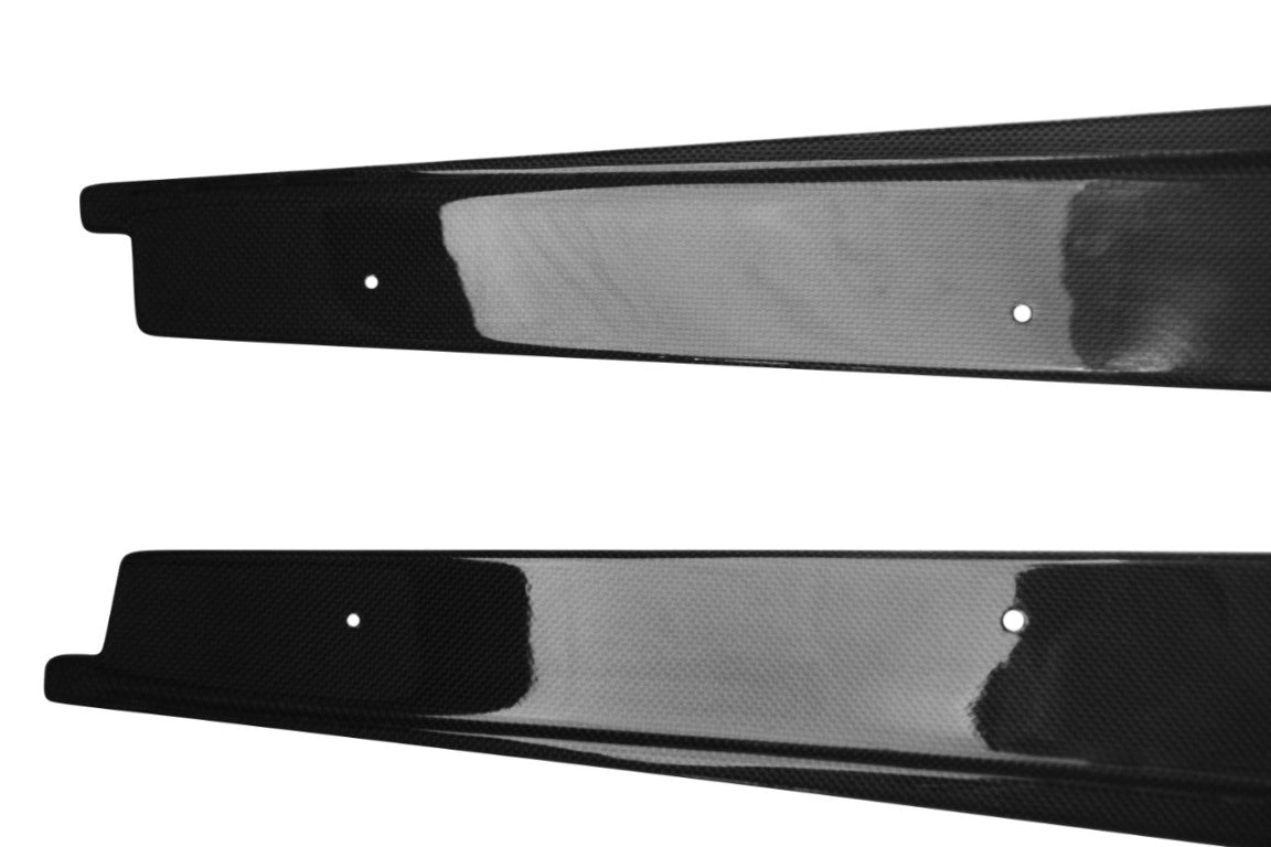 Dry carbon fiber side skirts add-ons for Ferrari 488 GTB/Spider 2015 - 2019