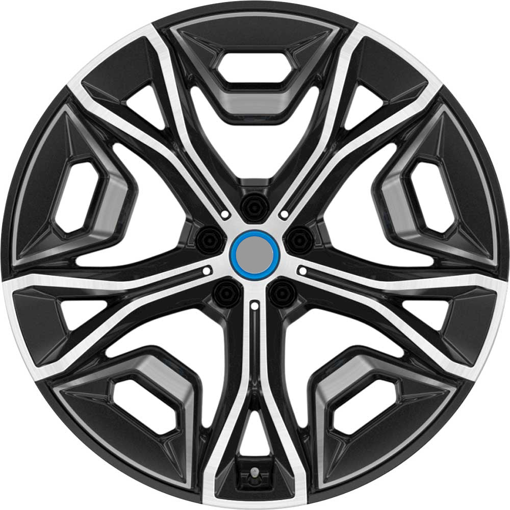 	Genuine BMW Wheels Model:	1021 Diameter:	22" Finish:	Frozen Midnight with Bright Turned Front & Rear Wheels:	9.5Jx22 ET37 (P/N 36115A02659)   Warranty:	2 Year BMW Warranty Caps:	Centre caps not included. Choose from the accessories section below Fits:	BMW iX I20 Sports Activity Vehicle See other compatible vehicles Delivery:	Available for delivery (Worldwide)