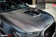 DARWINPRO AERODYNAMICS PCF8363BKSS.H 2013-2018 Audi A6 | S6| RS6 BKSS Style Hood