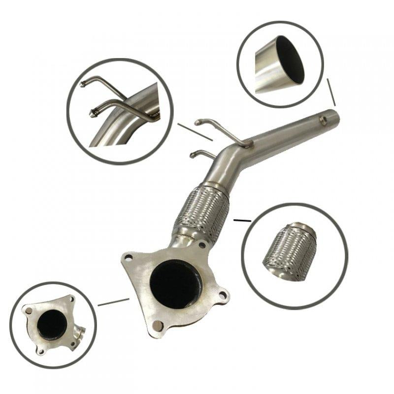 Exhaust downpipe For VW Golf GTI MK6