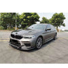 3D Style Dry Carbon Front Lip For BMW 5 Series G30 G38 2017-2020  Set Include:  Front Lip Material: Dry Carbon  NOTE: Professional installation is required.