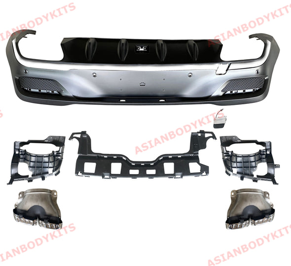 REAR DIFFUSER with EXHAUST TIPS for MERCEDES BENZ GLE 63 COUPE C167