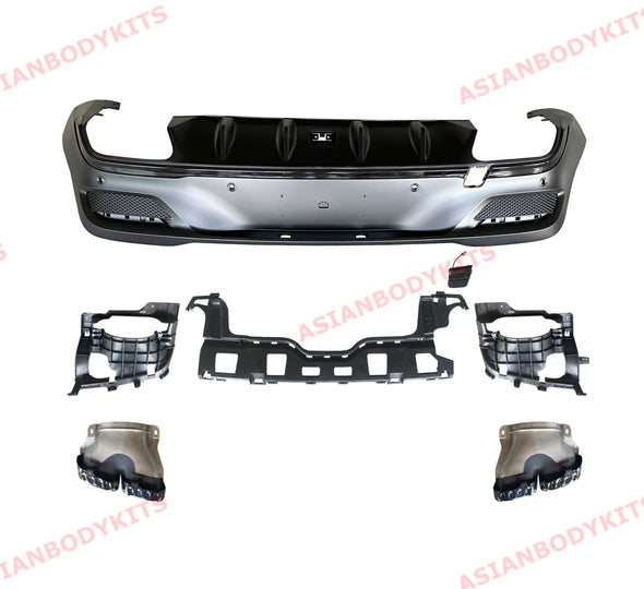 REAR DIFFUSER with EXHAUST TIPS for MERCEDES BENZ GLE 63 COUPE C167