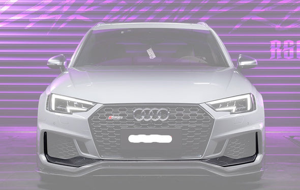 BKSS Style Carbon Fiber Body Kit For Audi RS4 B9 2017-2019  Set include:   Front Bumper Canards Front Lip Side Skirts Rear Diffuser With LED Light Front Bumper Trim Lip Rear Decklid Spoiler Roof Spoiler (2 types) Material: Carbon Fiber / Forged Carbon  NOTE: Professional installation is required 