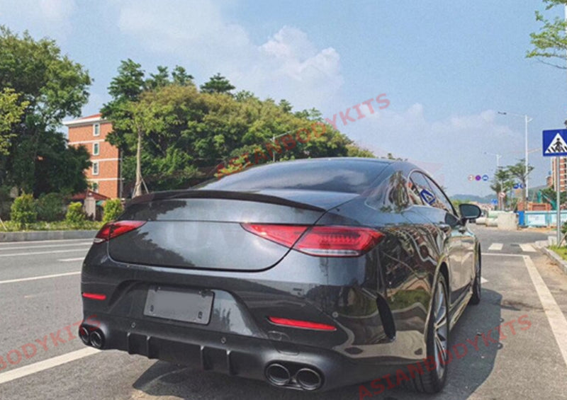 REAR DIFFUSER WITH EXHAUST TIPS for MERCEDES BENZ CLS 53 AMG C257 2018 - 2023