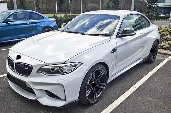 M-PERFORMANCE CARBON FIBER FRONT BUMPER CANARDS FOR BMW M2 F87