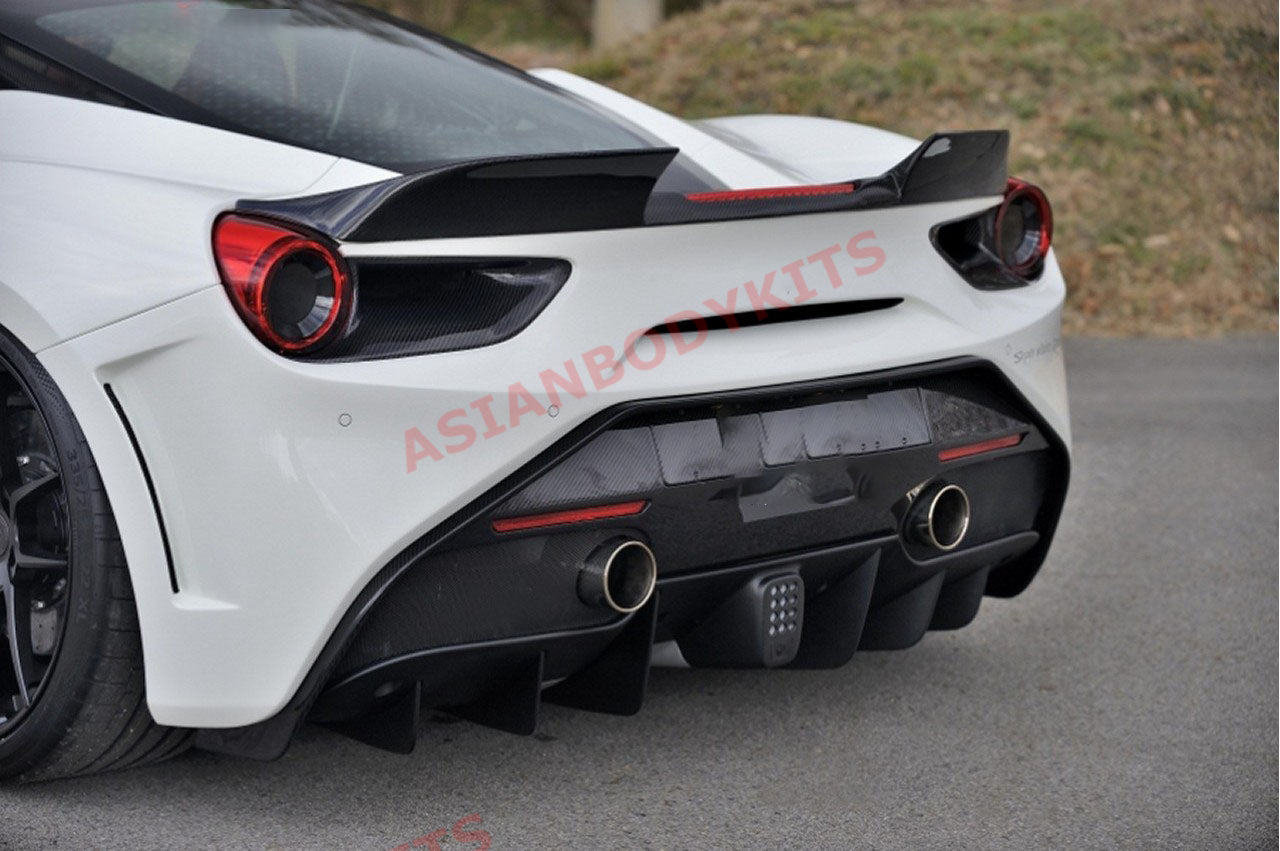 Carbon spoiler wing for Ferrari 488 GTB 2015 - 2019 - Forza Performance Group