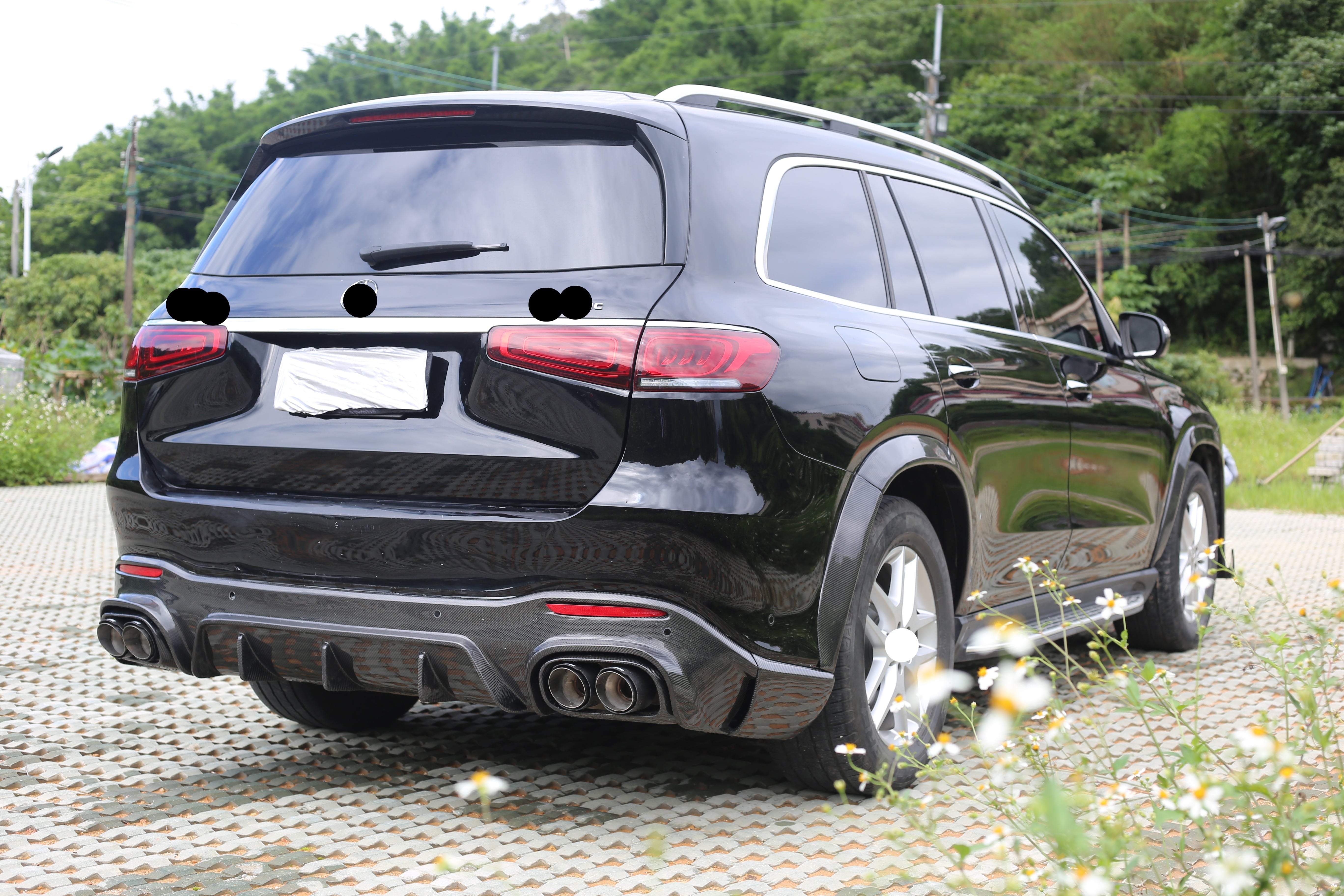 Body kit for Mercedes Benz GLS X167 Front Lip Front Grille Diffuser Sp ...