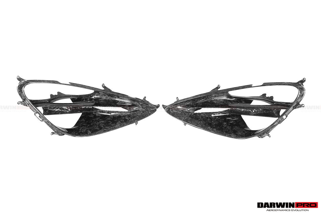 2017-2020 McLaren 720s Dry Carbon Fiber Headlight Inserts Tim Replacement