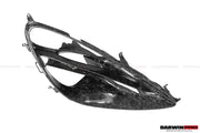 2017-2020 McLaren 720s Dry Carbon Fiber Headlight Inserts Tim Replacement