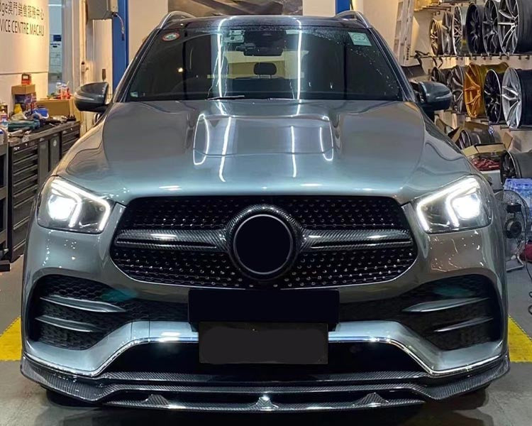Body kit for Mercedes Benz GLE V167 AMG 2020+ Front Lip Hood Grille Diffuser Spoiler