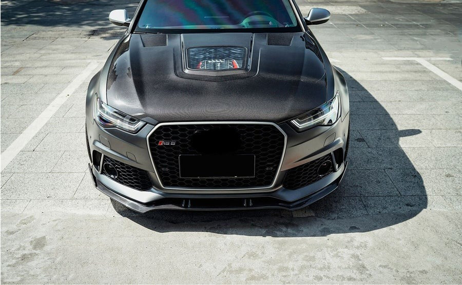DARWINPRO AERODYNAMICS PCF8363BKSS.H 2013-2018 Audi A6 | S6| RS6 BKSS Style Hood
