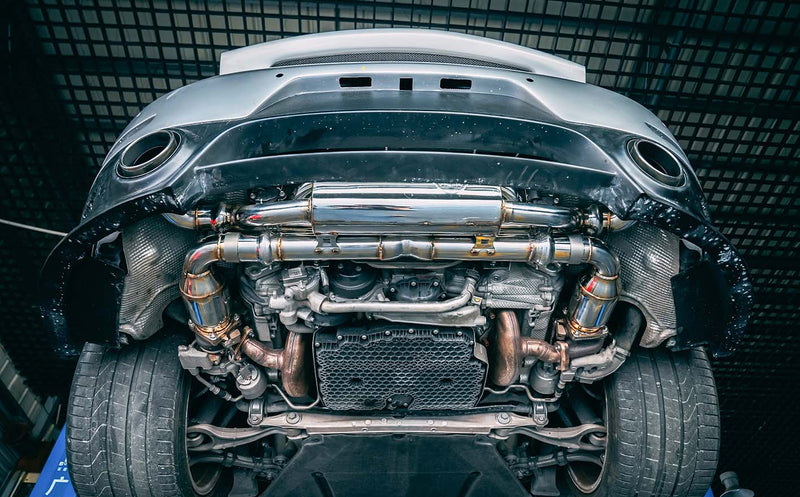 VALVED EXHAUST CATBACK MUFFLER for Porsche 911 3.0T GT2 RS bumper  2016-2017