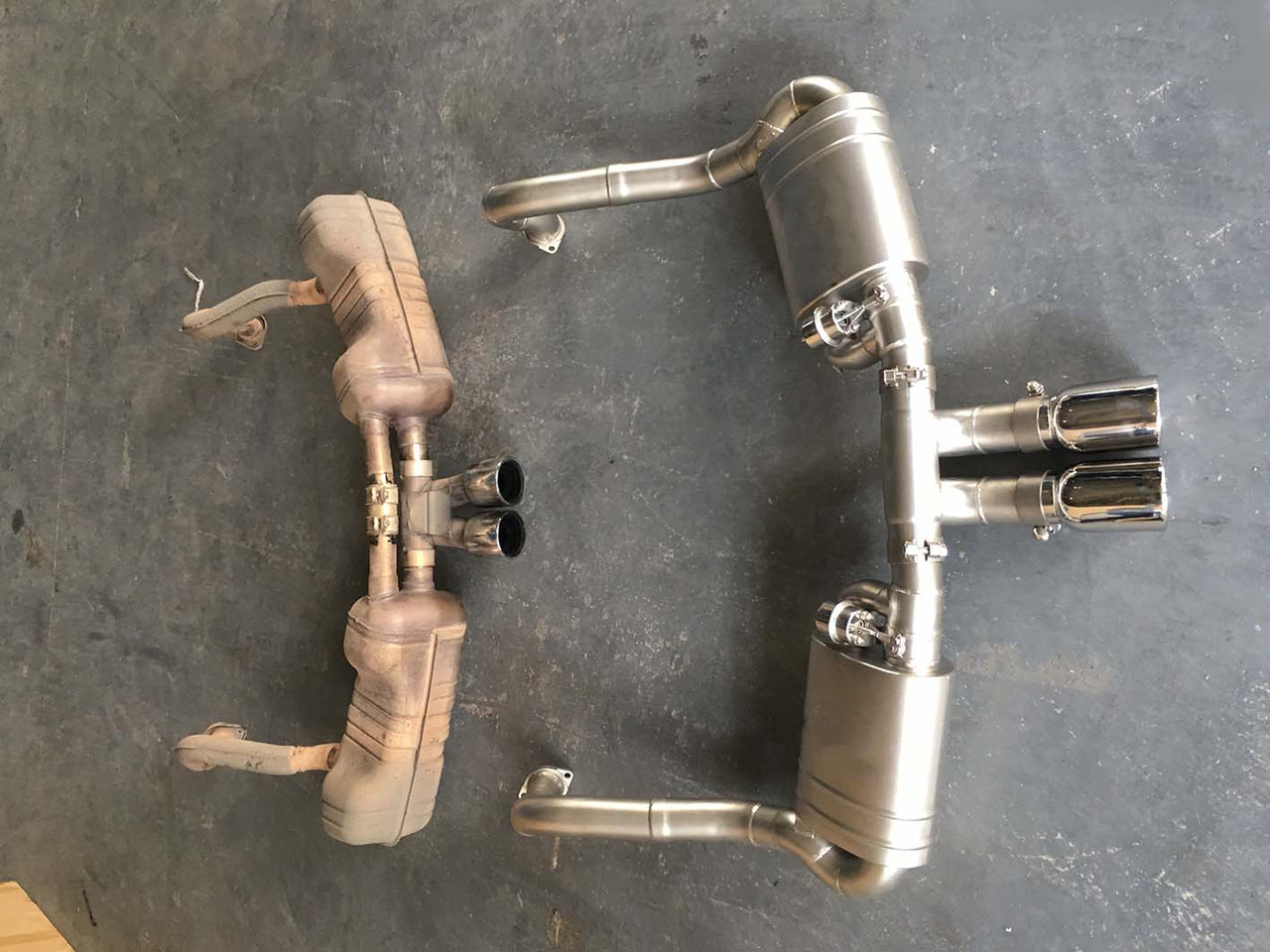 VALVED EXHAUST CATBACK MUFFLER for Porsche 981 Cayman Boxster 2.7NA 3.4NA