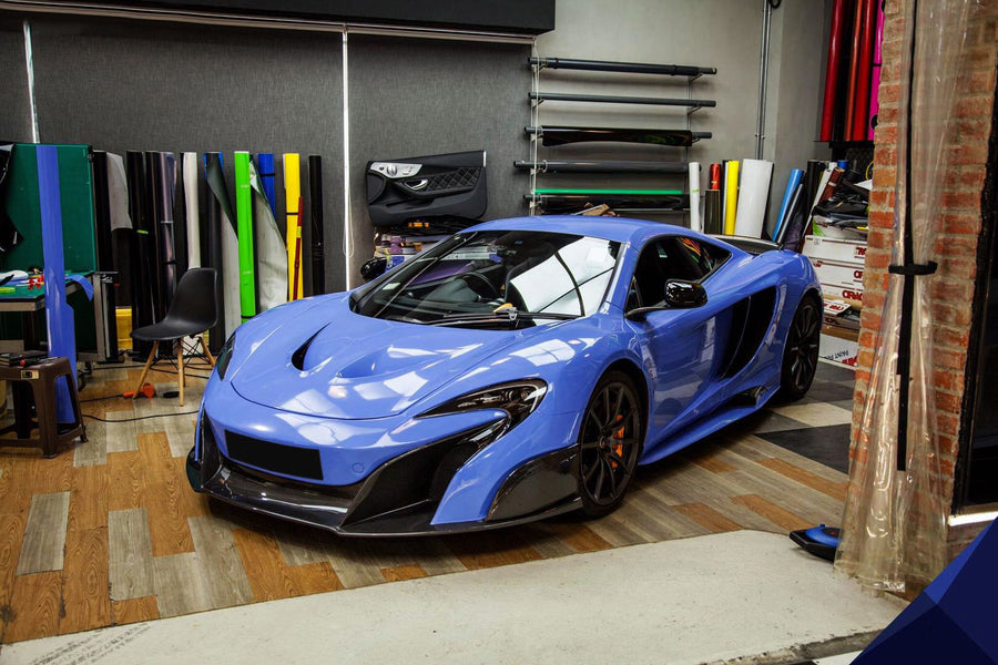 2011-2014 McLaren MP4 12C 675LT Style Partial Carbon Fiber Front Bumper And Fender