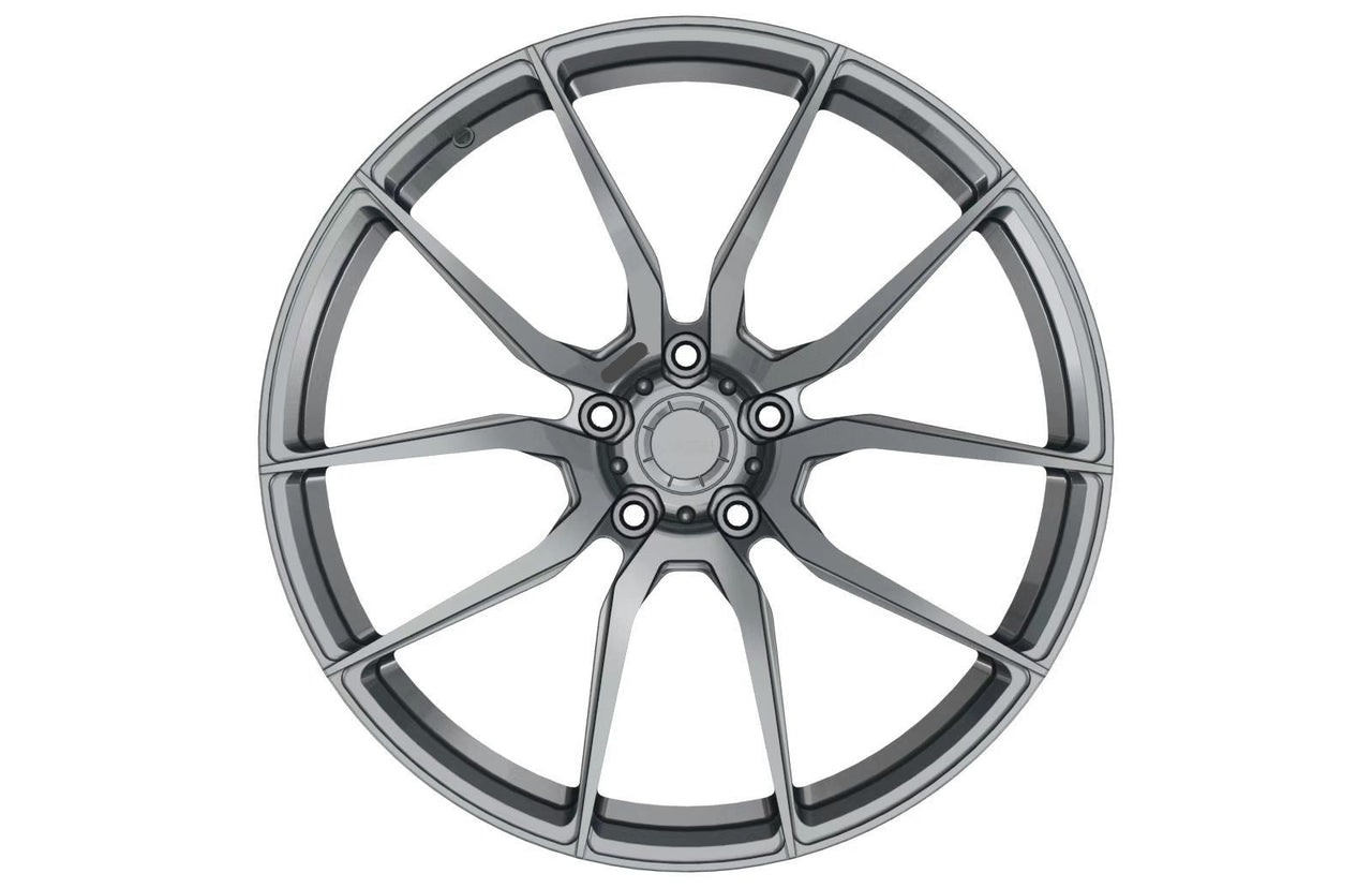 We manufacture premium quality forged wheels rims for   BMW X5M X6M F85 F86 in any design, size, color.  Wheels size:  Front: 21 x 10.5 ET 21  Rear: 22 x 11.5 ET 28  PCD: 5 X 112  CB: 66.6   Forged wheels can be produced in any wheel specs by your inquiries and we can provide our specs   Compared to standard alloy cast wheels, forged wheels have the highest strength-to-weight ratio; they are 20-25% lighter while maintaining the same load factor.