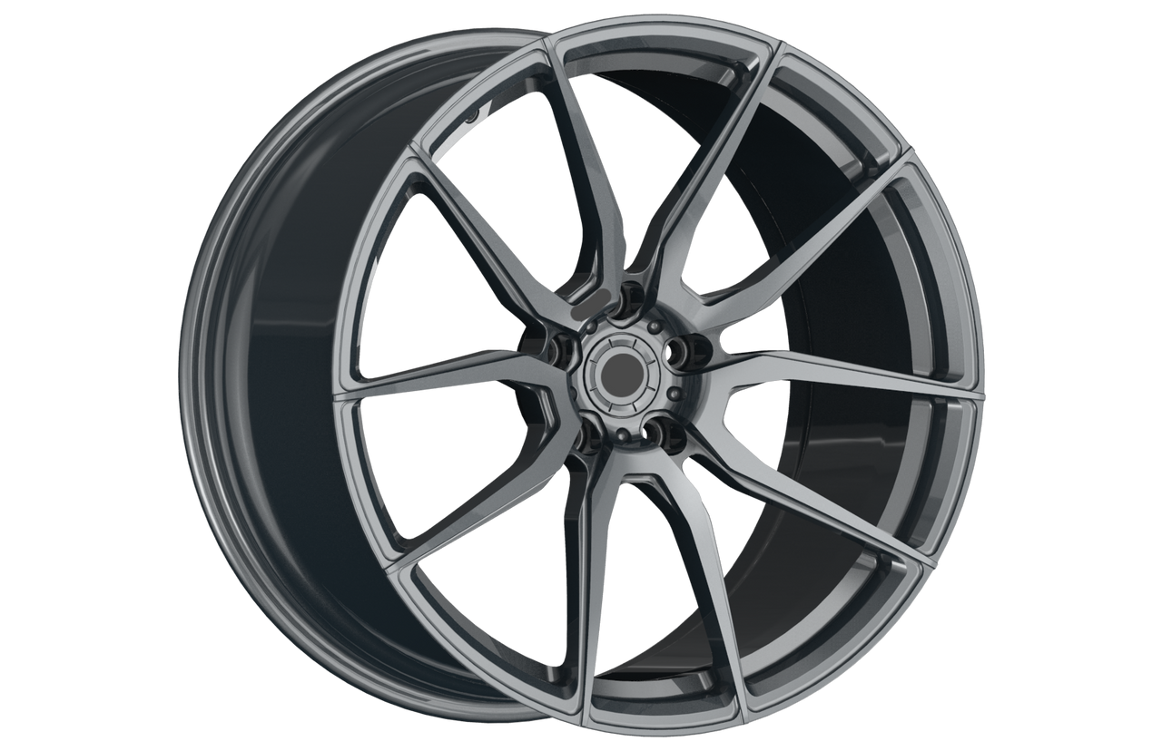 We manufacture premium quality forged wheels rims for   BMW X5M X6M F85 F86 in any design, size, color.  Wheels size:  Front: 21 x 10.5 ET 21  Rear: 22 x 11.5 ET 28  PCD: 5 X 112  CB: 66.6   Forged wheels can be produced in any wheel specs by your inquiries and we can provide our specs   Compared to standard alloy cast wheels, forged wheels have the highest strength-to-weight ratio; they are 20-25% lighter while maintaining the same load factor.
