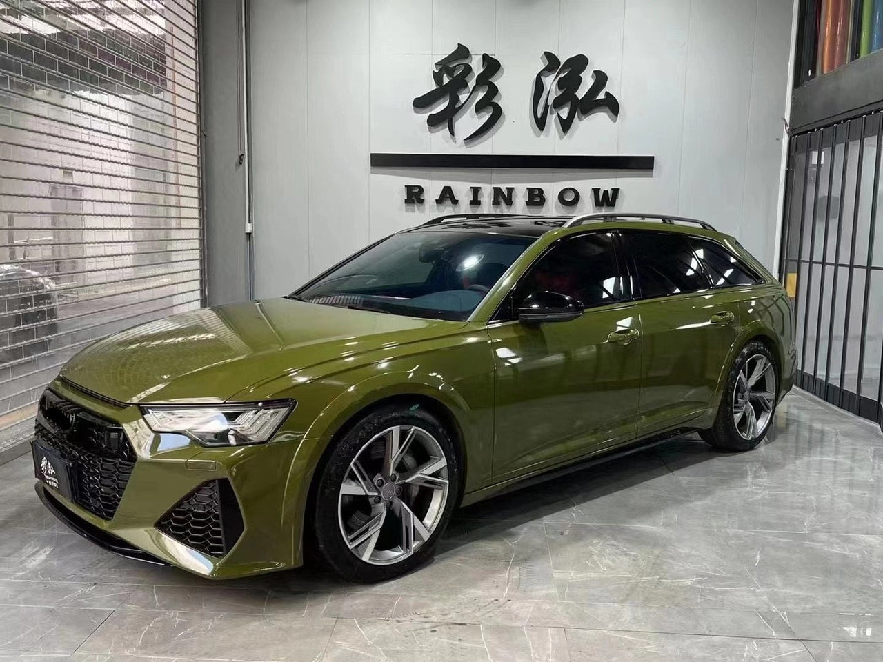 BODY KIT for Audi A6 RS6 C8 2020  Set include:   Front Bumper  Rear Diffuser Material: ABS 