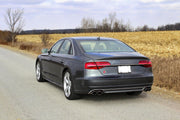 S style Bodykit for AUDI A8 D4 2015 - 2017 facelift model.   Set include: Front bumper (Without Distronic radars ACC, Have PDC holes, License plate holder EU type) Front grille  Rear diffuser Exhaust mufflers with tips COLOR: UNPAINTED  Material: ABS/PP Plastic