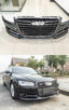 S style Bodykit for AUDI A8 D4 2015 - 2017 facelift model.   Set include: Front bumper (Without Distronic radars ACC, Have PDC holes, License plate holder EU type) Front grille  Rear diffuser Exhaust mufflers with tips COLOR: UNPAINTED  Material: ABS/PP Plastic