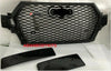 RSQ7 STYLE FRONT GRILLE HONEYCOMB MESH BLACK for AUDI Q7 4M 2015 - 2019 Has PDC holes with plugs Euro license plate holder (removable) Includes the badge (removable) The front camera body is optional. Please tell us if you have a front camera before buying. We are shipping with the camera body by default Night vision hole is optional. Please tell us if you have a night vision before buying. We are shipping with the hole for night vision camera by default
