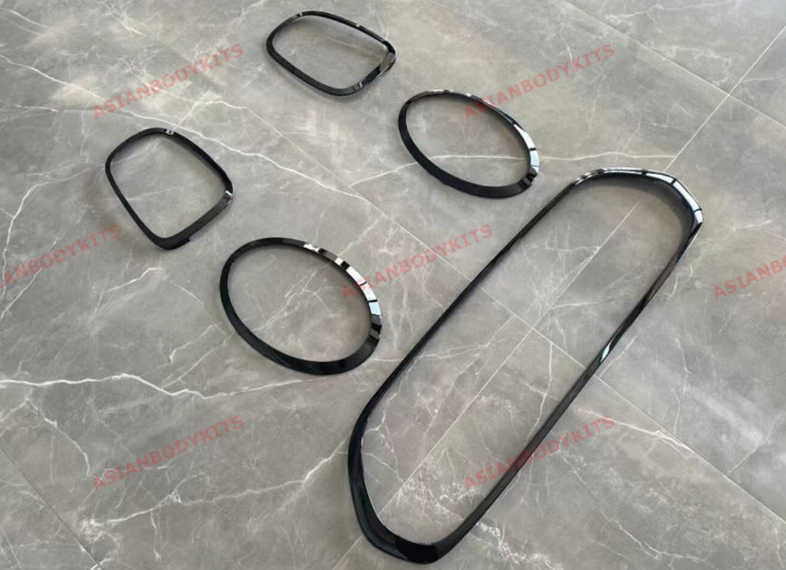 Aftermarket exterior trim kit covers for Mini Cooper Hatch F55 F56 F57 2014+ 3 Generation