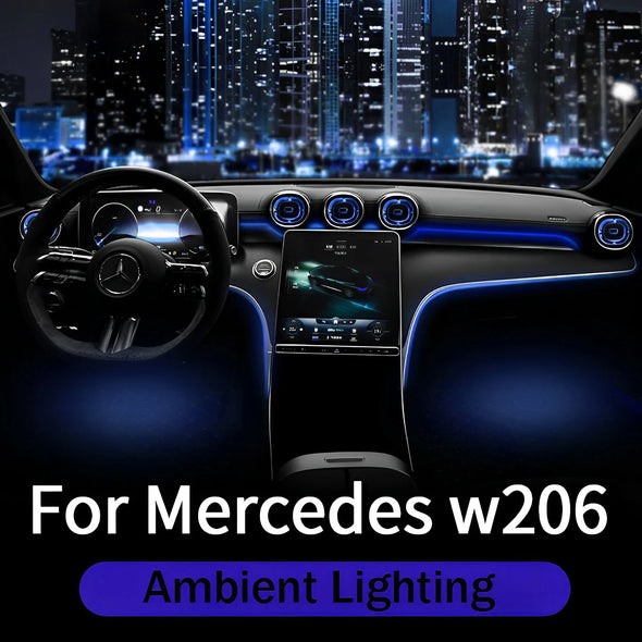 Air vents with ambient lights for Mercedes Benz C-class W206