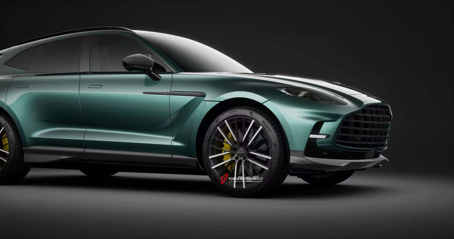 DBX707 DRY CARBON BODY KIT for ASTON MARTIN DBX  Set includes:  Front Bumper Front Lip Side Skirts Rear Bumper Rear Diffuser