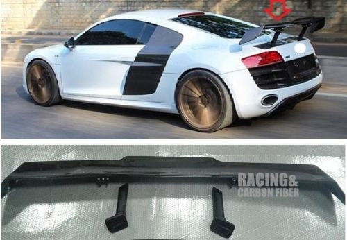 GT STYLE CARBON FIBER TRINK SPOILER FOR AUDI R8 TYPE 42 2007 - 2015