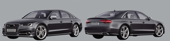 Body Kit for AUDI A8 D4 2015-2017   Set include:    S8 Front Bumper, Grille  S8 Rear Diffuser S8 Exhaust  Material: Plastic