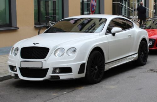 BODY KIT for BENTLEY CONTINENTAL GT 2003-2011

Set includes:

Front Bumper
Fog Lamps
Side Skirts
Rear Bumper
Stop Signal Light for the Rear Bumper

Trunk Spoiler

Material: Fiberglass.

NOTE: Professional installation is required.