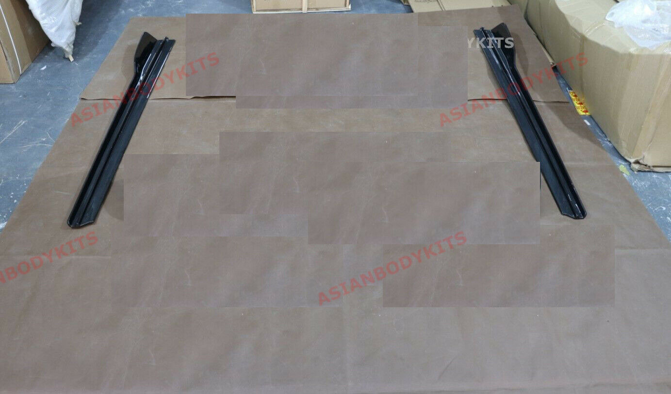 CARBON FIBER SIDE SKIRTS ADD ONS for BENTLEY CONTINENTAL GT GTC 2011 - 2018