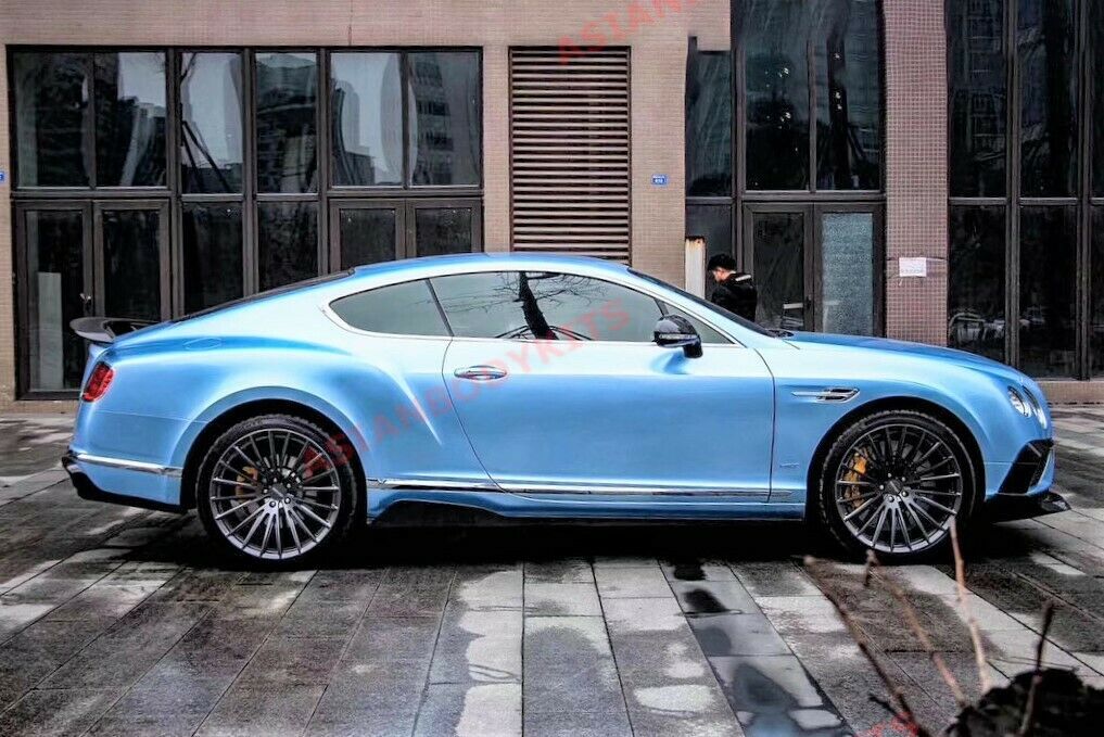 CARBON FIBER SIDE SKIRTS ADD ONS for BENTLEY CONTINENTAL GT GTC 2011 - 2018