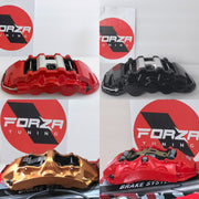 FORZA BIG BRAKE KIT for BMW M3 E92 2006 - 2013  Custom made with proven design and technology. From everyday use to professional racing, depending on the characteristics chosen.  You can choose:  Different designs of the caliper  Front calipers 6-pots / Rear calipers 4-pots Brake disc optionally floating, electric rear brakes caliper Different colors  Different logos What is included in the brake package:  - brake calipper ;  - brake rotors ( discs ) ;  - brake hoses ;  - brake pads ;