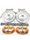 FORZA BIG BRAKE KIT for BMW M3 F80 2014-2018 Custom made with proven design and technology. From everyday use to professional racing, depending on the characteristics chosen. You can choose: Different designs of the caliper Front calipers 6-pots / Rear calipers 4-pots Brake disc optionally floating, electric rear brakes caliper Different colors Different logos What is included in the brake package: - brake calipper ; - brake rotors ( discs ) ; - brake hoses ; - brake pads ;