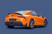 BKSS CARBON BODY KIT FOR TOYOTA SUPRA A90 2019+  Set include:  Front Lip Rear Diffuser Side Skirts Material: Carbon Fiber  Note: Professional installation is required