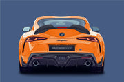BKSS CARBON BODY KIT FOR TOYOTA SUPRA A90 2019+  Set include:  Front Lip Rear Diffuser Side Skirts Material: Carbon Fiber  Note: Professional installation is required
