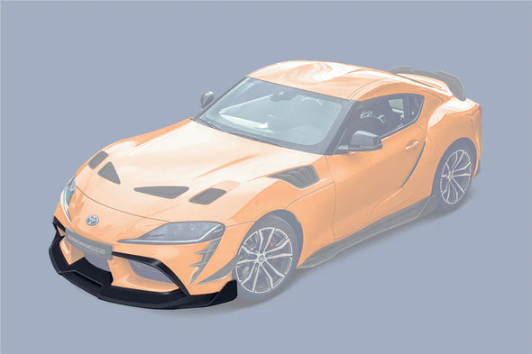 BKSS CARBON BODY KIT FOR TOYOTA SUPRA A90 2019+  Set include:  Front Lip Rear Diffuser Side Skirts Material: Carbon Fiber  Note: Professional installation is required