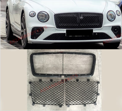 BLACK FRONT GRILLE for BENTLEY CONTINENTAL GT V8 W12 2018+