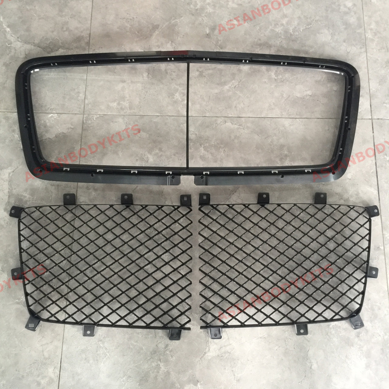 BLACK FRONT GRILLE for BENTLEY CONTINENTAL GT V8 W12 2018+