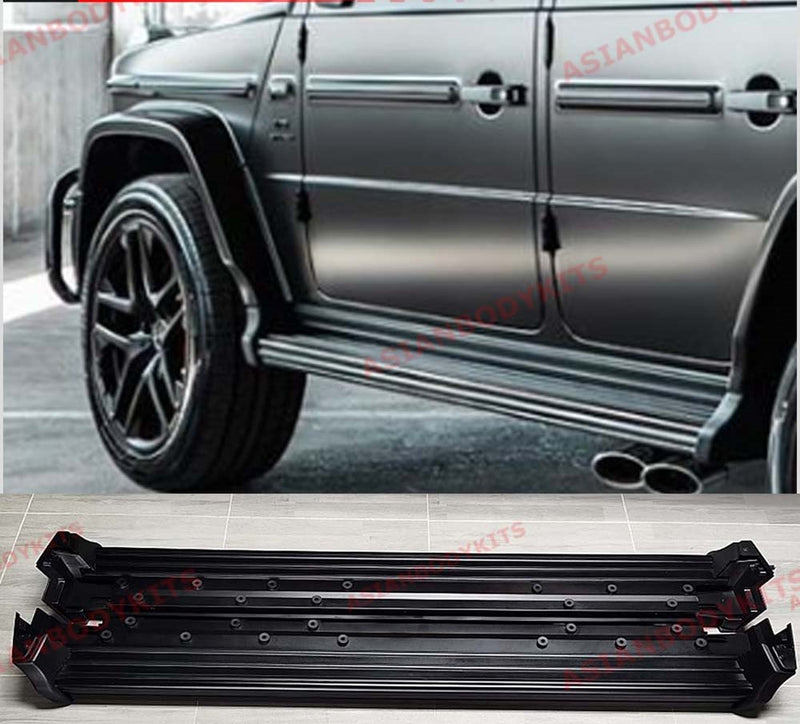 BLACK SIDE STEP RUNNING BOARDS for MERCEDES BENZ G CLASS W463A W464 G63 2018 - 2024