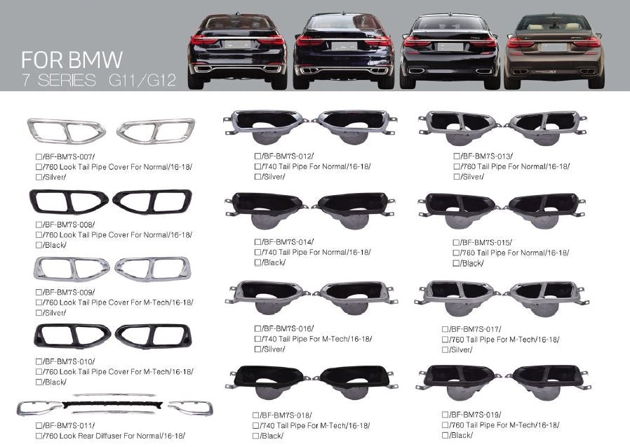 BMW-7-PARTS-FRONT-LIP-REAR-DIFFUSER-SIDE-BUMPER-SKIRT-F01-F02-2020-2021-G28-m-tech-LCI-GT-m-performance