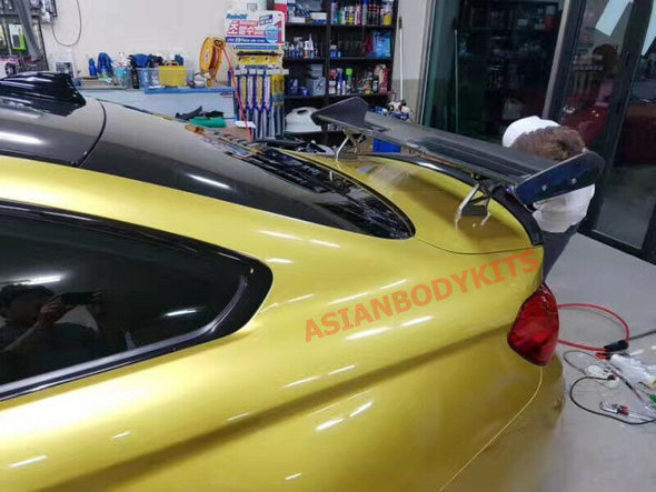 for BMW M4 F82 GTS style CARBON FRONT LIP and CARBON FIBER TRUNK SPOILER wing