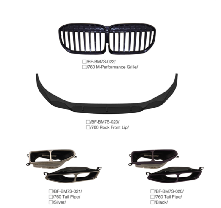 BMW-7-PARTS-FRONT-LIP-REAR-DIFFUSER-SIDE-BUMPER-SKIRT-F01-F02-2020-2021-G28-m-tech-LCI-GT-m-performance
