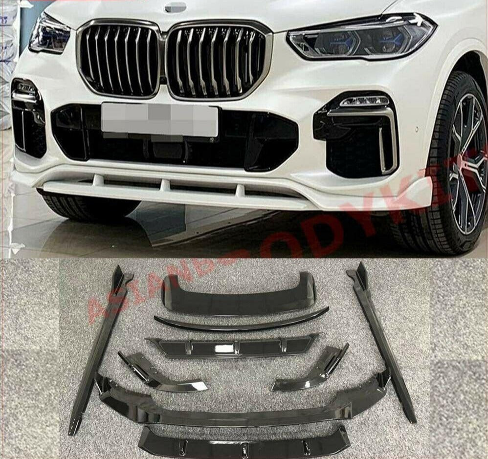 body kit X5 G05 paradigm 2019+ plastic front lip side skirts rear diffuser two spoilers