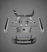 BODY KIT FOR TOYOTA LAND CRUISER LC 200 MODEL 2010-2015

Set includes:

Front bumper
Rear bumper
Exhaust pipe
Fog light
Side steps

Front grille

Material: PP+ABS